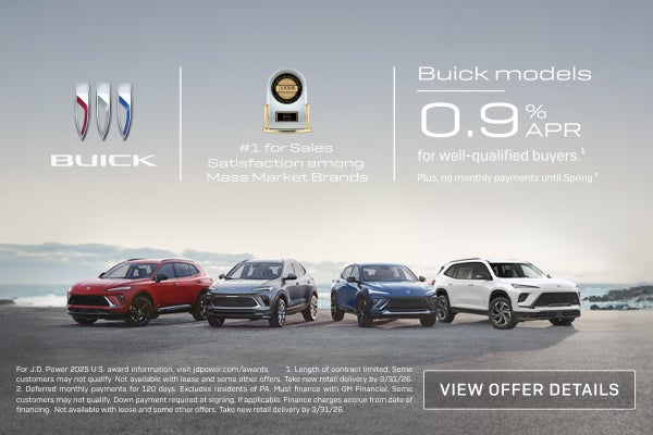 0.9% APR
FOR WELL-QUALIFIED BUYERS.1

Plus, no monthly payments until Spring.2